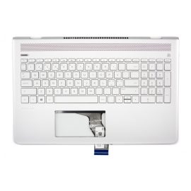 HP Pavilion 15-CC6 ezüst svéd/finn Laptop billentyűzet