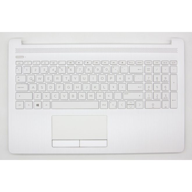 HP 15 15-da00 fehér török Laptop billentyűzet