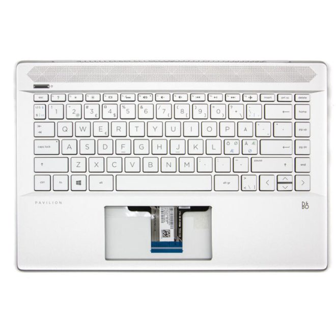 HP Pavilion 14-CE2000 ezüst norvég Laptop billentyűzet