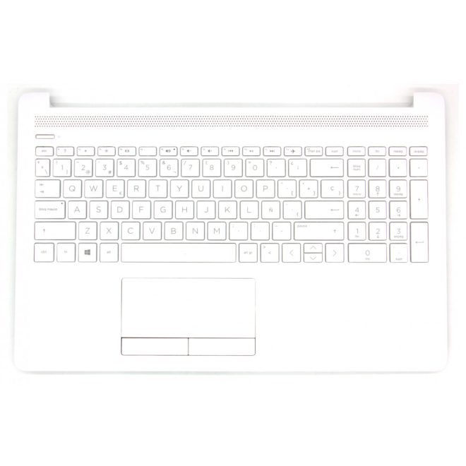 HP 15 15-da03 fehér spanyol Laptop billentyűzet