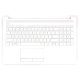 HP 15 15T-DB100 fehér spanyol Laptop billentyűzet