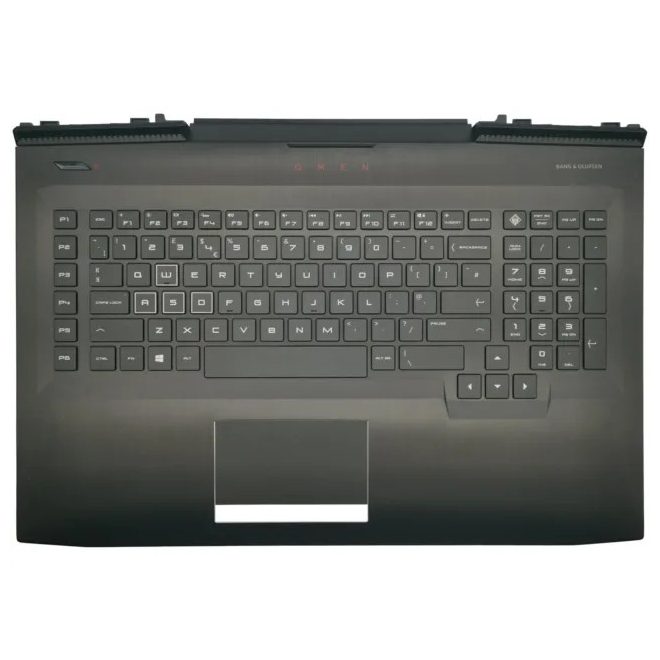 HP Omen 17-an109TX fekete-fehér svéd/finn Laptop billentyűzet