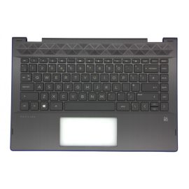   HP Pavilion X360 14T-CD100 fekete-kék UK angol Laptop billentyűzet