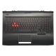 HP Omen 17T-AN000 fekete-piros cseh/szlovák Laptop billentyűzet