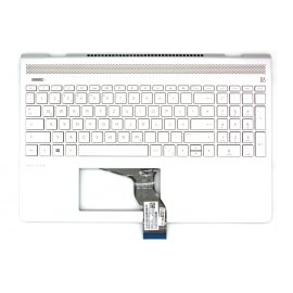   HP Pavilion 15-ck000TX gyári új ezüst német háttér-világításos billentyűzet modul (L01925-041)