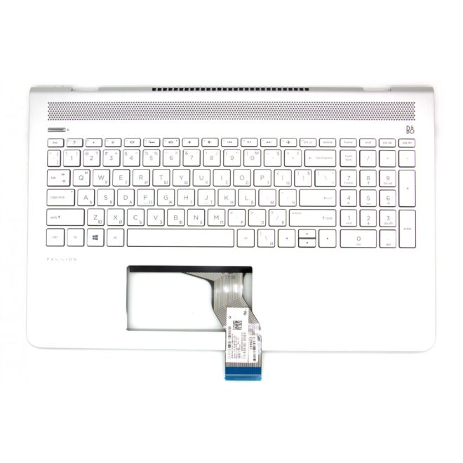 HP Pavilion 15T-CC5 ezüst bolgár / bulgár Laptop billentyűzet