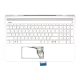 HP Pavilion ezüst arab angol Laptop billentyűzet