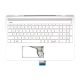 HP Pavilion 15-ck0 gyári új ezüst német háttér-világításos billentyűzet modul (L01924-041, L01927-041)