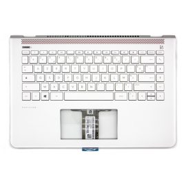 HP Pavilion 14-bf0 ezüst norvég Laptop billentyűzet