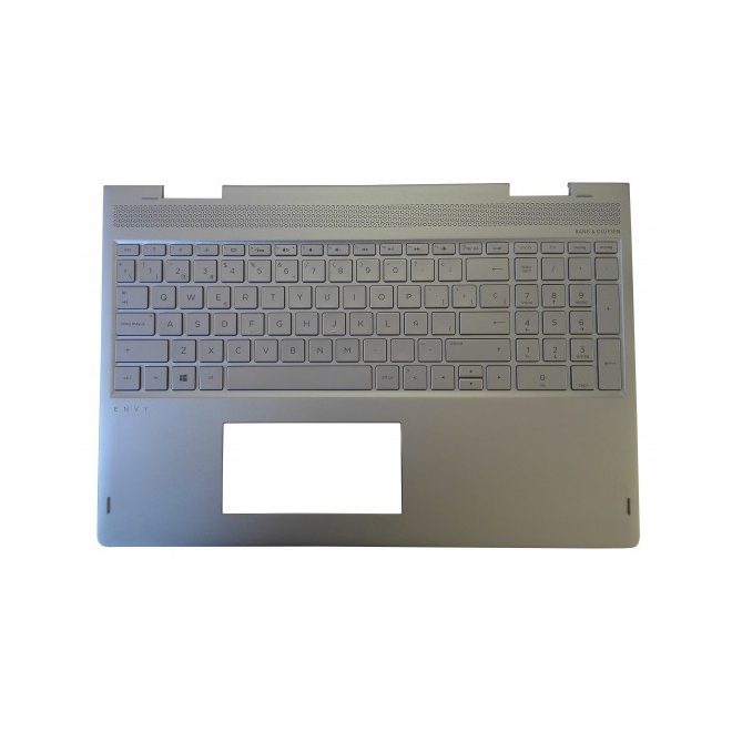 HP Envy X360 15-BP ezüst spanyol Laptop billentyűzet