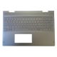 HP Envy X360 15-BP ezüst spanyol Laptop billentyűzet