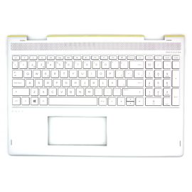 HP Envy X360 15-BP ezüst spanyol Laptop billentyűzet