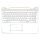 HP Envy X360 15-BP ezüst spanyol Laptop billentyűzet