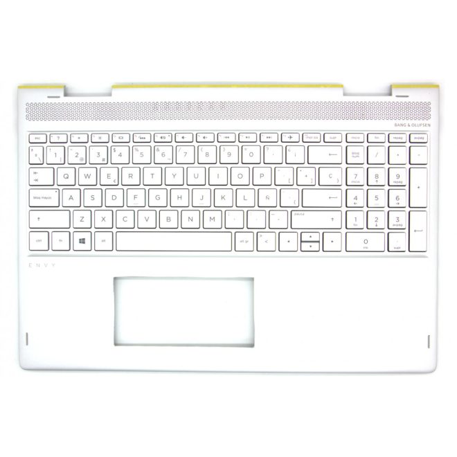HP Envy X360 15-BP ezüst spanyol Laptop billentyűzet