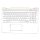 HP Envy X360 15-BP ezüst belga Laptop billentyűzet