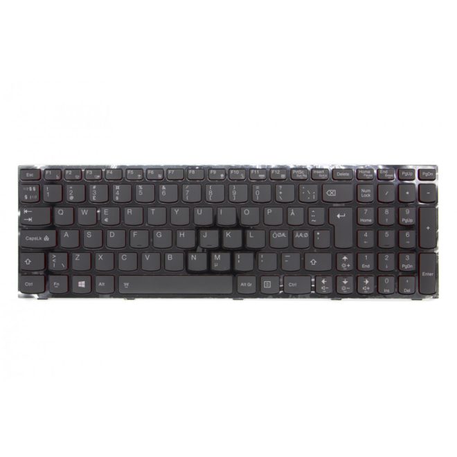 Lenovo IdeaPad Y510p fekete norvég Laptop billentyűzet