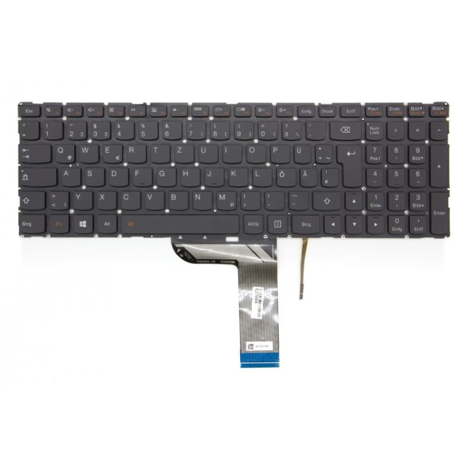 Lenovo IdeaPad Flex 3-1570 fekete német  Laptop billentyűzet