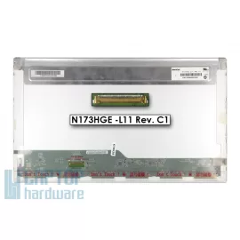   Gyári új fényes 17.3' Full HD (1920x1080) LED kijelző (csatlakozó: 40 pin - bal)