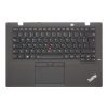 Lenovo Thinkpad X1 Carbon (3. generáció, Type 20BS, 20BT) gyári új QWERTY kiosztású francia  háttér-világításos billentyűzet modul touchpaddal