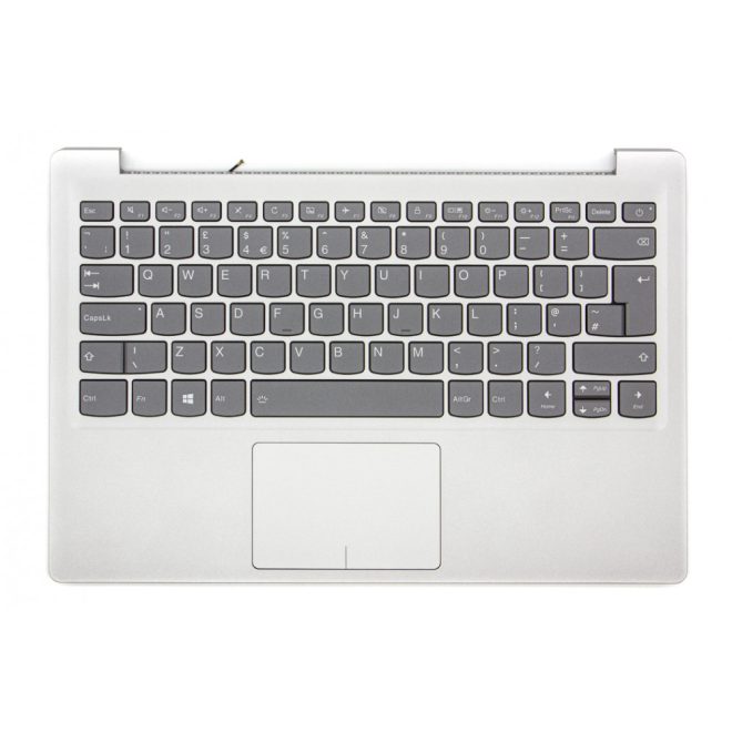 Lenovo IdeaPad 320s-13IKB gyári új UK angol szürke háttér-világításos billentyűzet modul touchpaddal (5CB0Q17551)