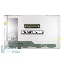   Gyári új fényes 17.3' FHD (1920x1080) LED kijelző (csatlakozó: 40 pin - bal)
