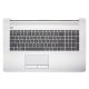 HP 470 G7 gyári új magyar háttér-világításos szürke-fekete billentyűzet modul + touchpad (L91024-211)