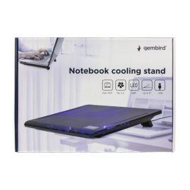   Gembird hűtőpad (2db ventilátor, LED világítás, maximum 15.6" méretet támogat) (NBS-2F15-01)