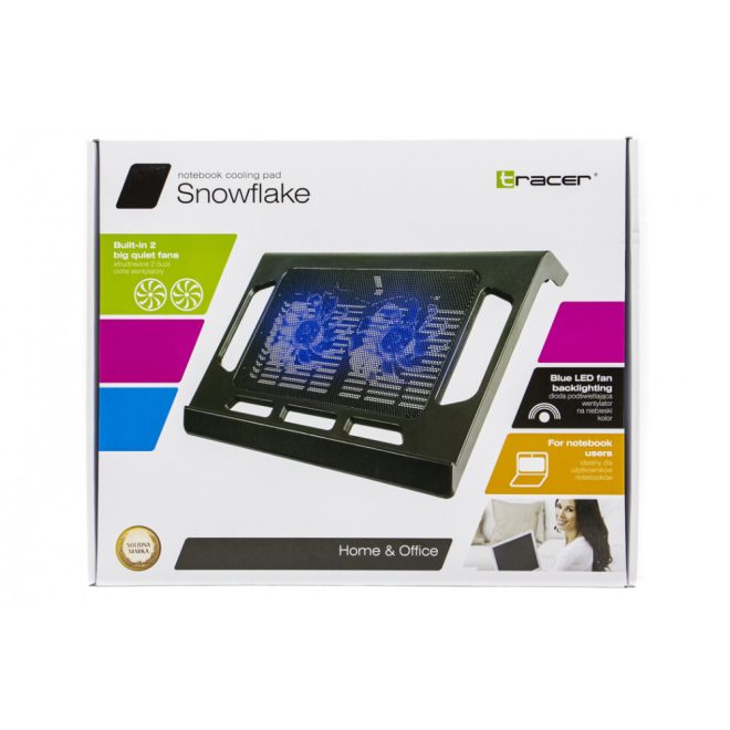 Tracer Snowflake hűtőpad (2db ventilátor, LED világítás) (TRASTA44452)