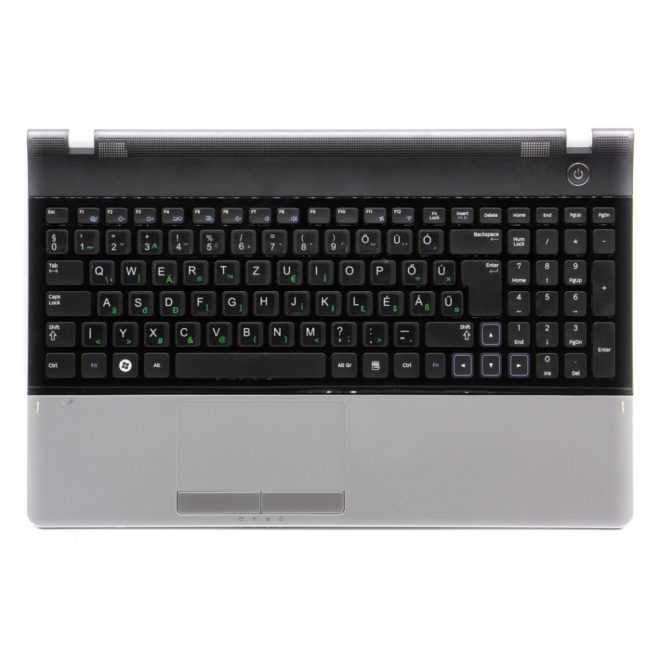 Samsung NP NP300E5C ezüst-fekete magyarított Laptop billentyűzet
