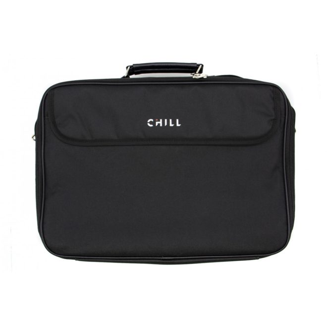 CHILL Design Atlanta 15,6 colos fekete laptop táska vállpánttal