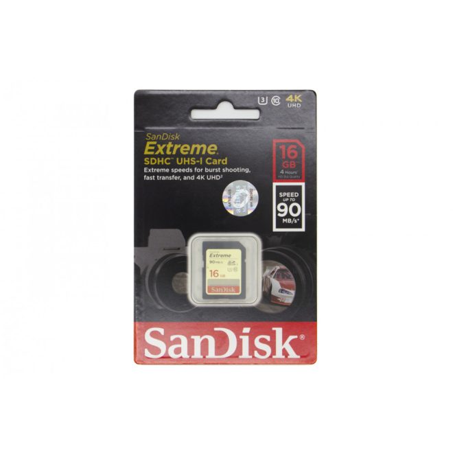SanDisk Extreme SDHC UHS-I 16GB kártya (139747)