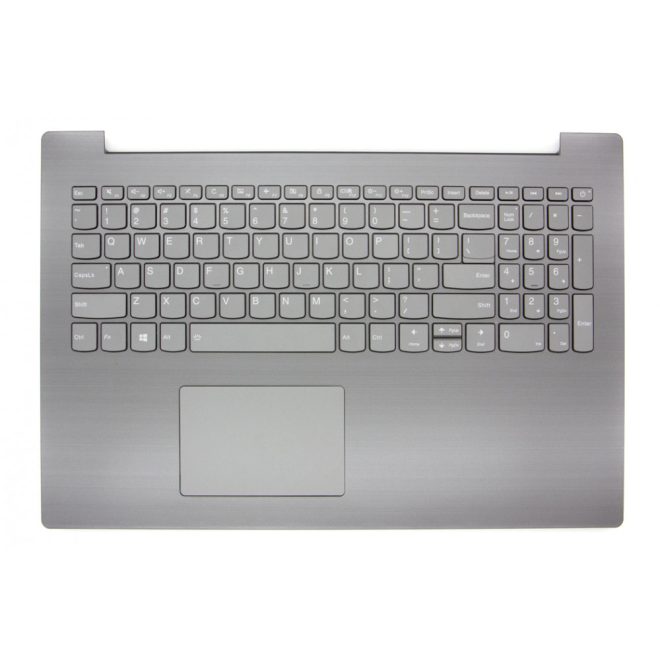 Lenovo IdeaPad 330-15ICH gyári új US angol háttér-világítós szürke billentyűzet modul + touchpad, hangszóró (5CB0R47036)