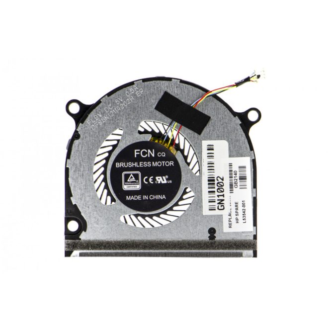HP Envy X360 15-DR100, 15-DS100 sorozathoz gyári új GPU hűtő ventilátor (L53542-001, DFS5K12114262H, FLBV)