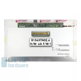   Használt matt 15.6' HD (1366x768) LED kijelző Lenovo Thinkpad W520, T520, T540p (csatlakozó: 30 pin - bal)