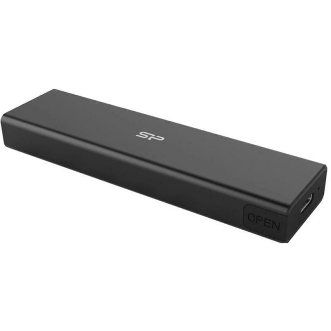 Silicon Power M.2 SATA / PCI-E NVME SSD külső ház USB-C (Type-C USB 3.2 Gen 2) csatlakozással (PD60, SP000HSPSDPD60CK)