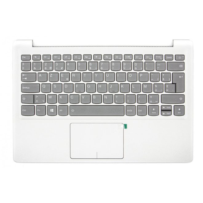 Lenovo IdeaPad 320s-13IKB gyári új belga (AZERTY) szürke háttér-világításos billentyűzet modul touchpaddal (5CB0Q17546)