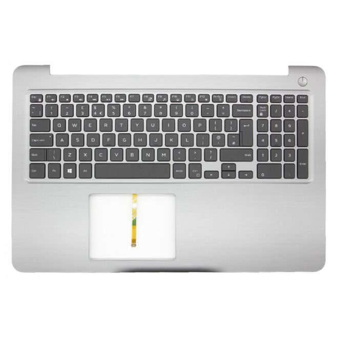 Dell Inspiron 5567 szürke-fekete UK angol Laptop billentyűzet