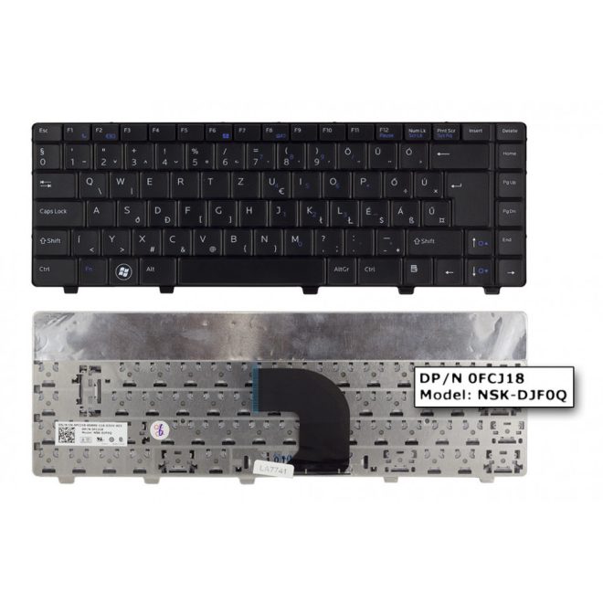 Dell Vostro 3400 fekete magyar Laptop billentyűzet