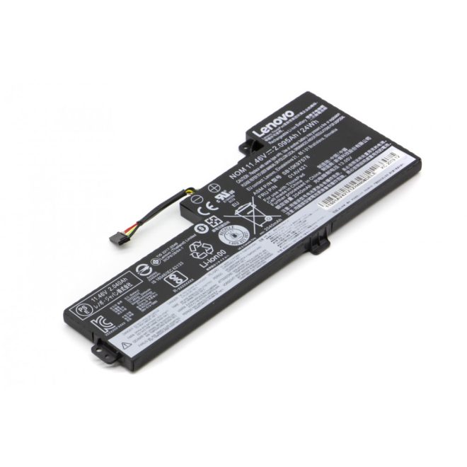 Lenovo ThinkPad T470 Laptop Akkumulátor, gyári új, 3 cellás (2095mAh)