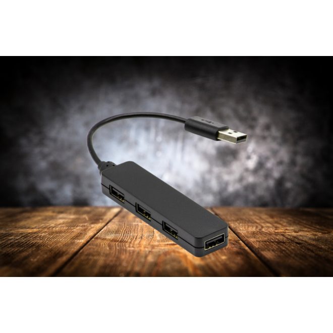 Hama USB HUB 4db USB 2.0 porttal (12324)