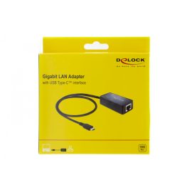   Delock USB Type-C (apa) - Gigabit RJ45 (anya) LAN adapter, átalakító (62642)