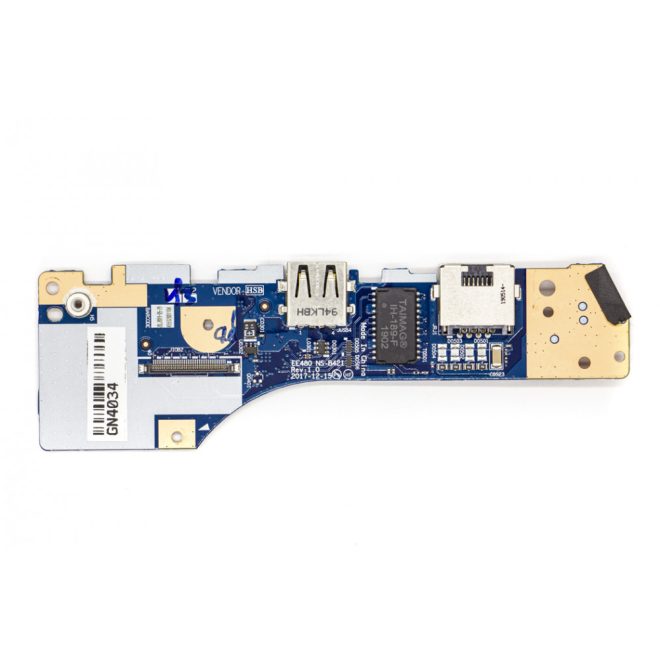 Lenovo ThinkPad E480, E485 használt USB / LAN panel (01LW175)