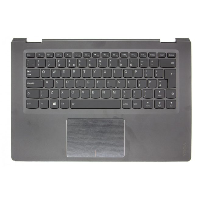 Lenovo IdeaPad Yoga 510-14IKB fekete UK angol Laptop billentyűzet