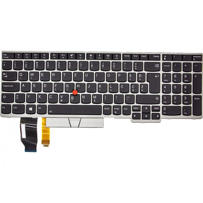 Lenovo ThinkPad E590 fekete szlovén Laptop billentyűzet