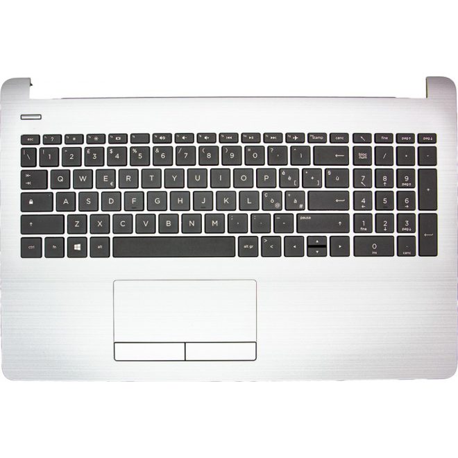 HP 255 G6 ezüst-fekete olasz Laptop billentyűzet