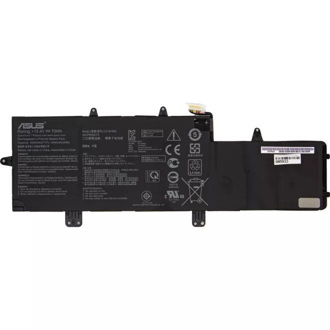 Asus ZenBook UX450FD, UX480FD gyári új 4 cellás 70Wh 4550mAh akkumulátor (C41N1804, 0B200-02980100)