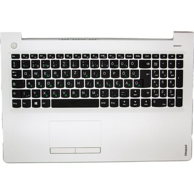 Lenovo IdeaPad 510-15IKB gyári új, matricával magyarított  fehér-fekete billentyűzet modul + touchpad