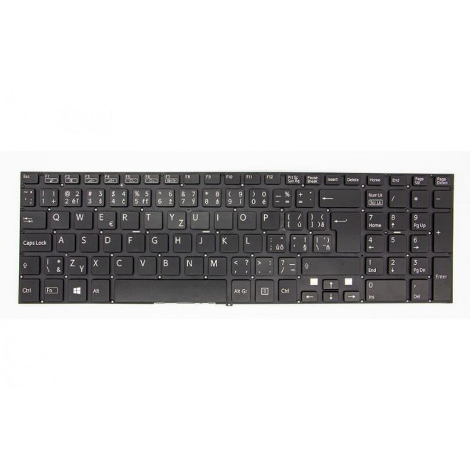 Sony SVF SVF152 fekete cseh Laptop billentyűzet