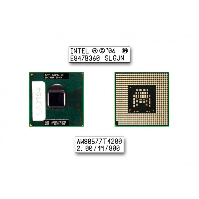 Intel Dual Core T4200 2000MHz használt CPU (SLGJN)