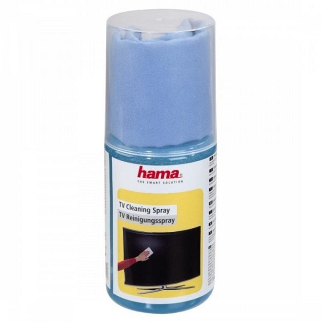 HAMA TV és kijelző tisztító spray 200ml + mikroszálas törlő kendő (99095878)